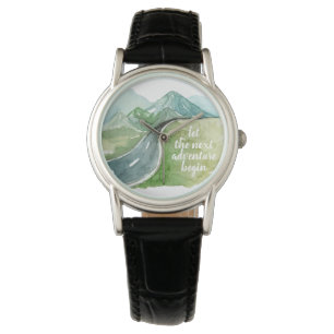 Montre Aquarelle Nature Commençons la prochaine aventure