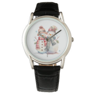 Montre Aquarelle Snowman