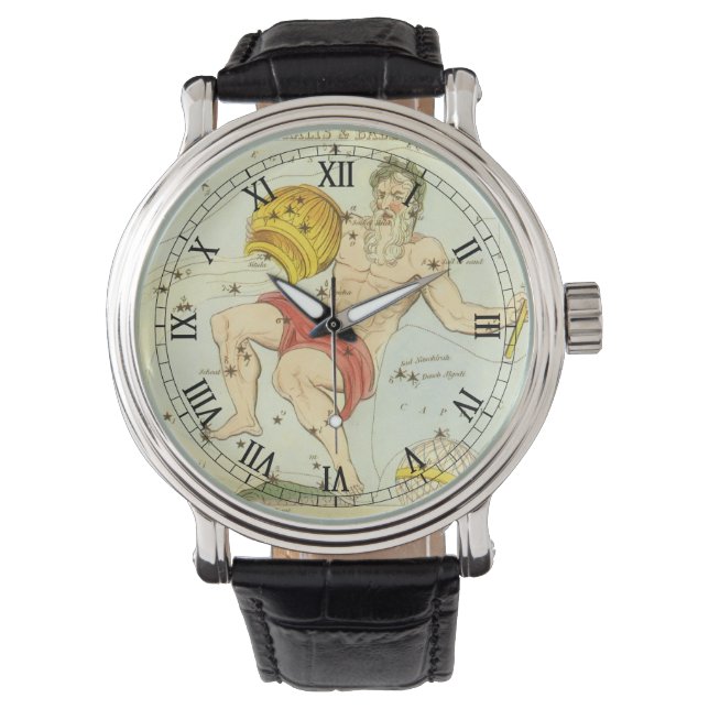 Montre Aquarius, Constellation Vintage, miroir d'Urania (devant)