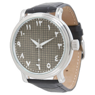 Montre Arabe minimaliste moderne