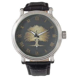 Montre Arbre d'or de vie (Chêne)
