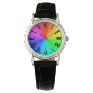 Montre Arc en ciel avec cadran romain