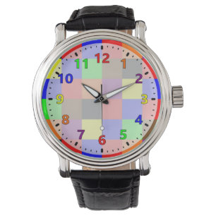 Montre Arc-en-ciel coloré de couleurs