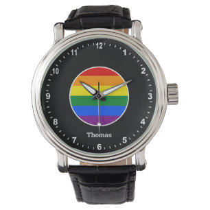 Montre Arc-en-ciel Élégante & couleurs de la Fiert