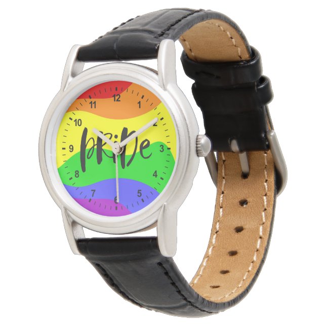 Montre Arc-en-ciel moderne Pride (Incliné)