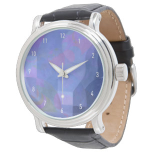 Montre Arches de minuit - Indigo Géométrie Abstraite