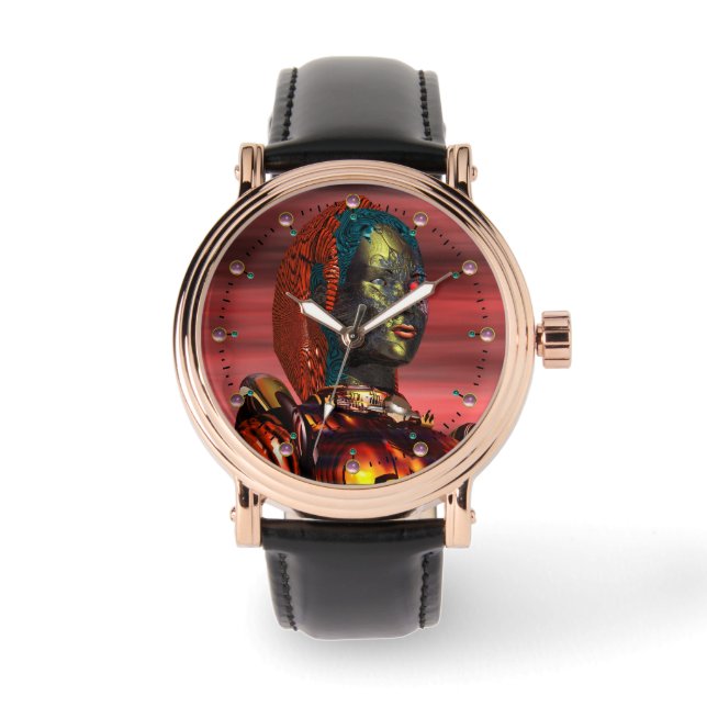 Montre ARES CYBORG PORTRAIT Red Science Fiction Sci-Fi (Recto)