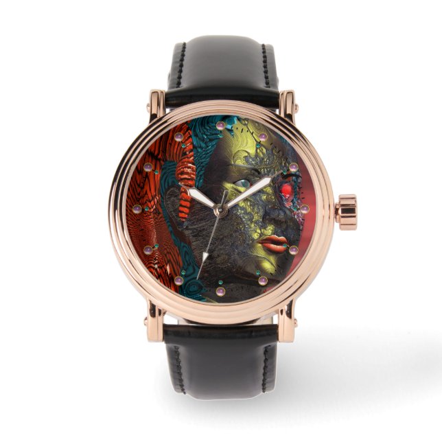 Montre ARES CYBORG PORTRAIT Red Science Fiction Sci-Fi (Recto)
