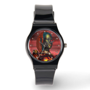 Montre ARES CYBORG PORTRAIT Red Science Fiction Sci-Fi