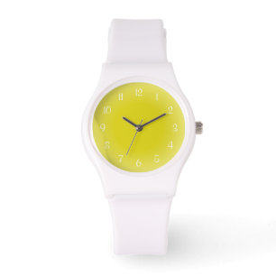 Montre Arêtes Misty Jaune Conception Dépoli Couleurs Douc