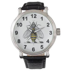 Montre Armoiries de l'abeille Vintage héraldique Preppy E