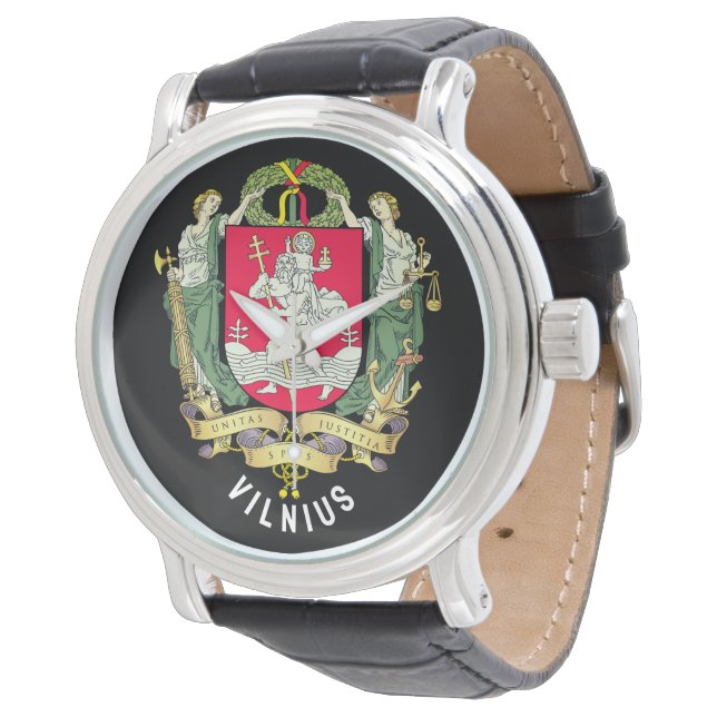 Montre Armoiries de Vilnius - LITUANIE (Incliné)