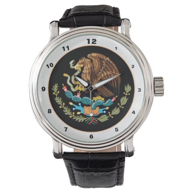 Montre Armoiries du Mexique et de l'aigle mexicain / mode (devant)