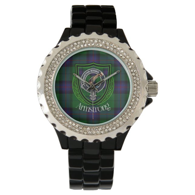 Montre Armstrong Scottish Clan Tartan & Crest (devant)