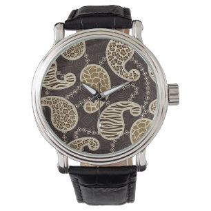 Montre Arrière - plan de style Paisley