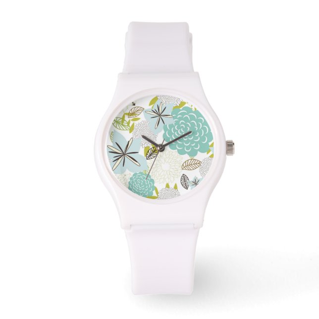 Montre Arrière - plan floral 5 (Recto)