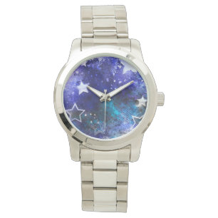 Montre Arrière - plan spatial avec étoiles