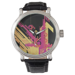Montre Arrière - plan tramé technique 7