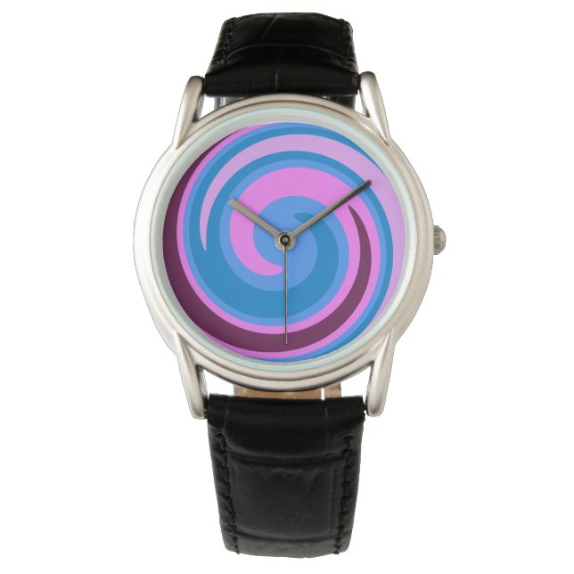 Montre Art Abstrait moderne Swirl #104 (devant)