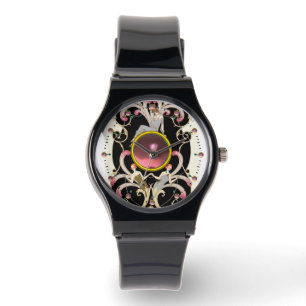 MONTRE ART DÉCO BEAUTÉ MODE ROSE GEMSTONE