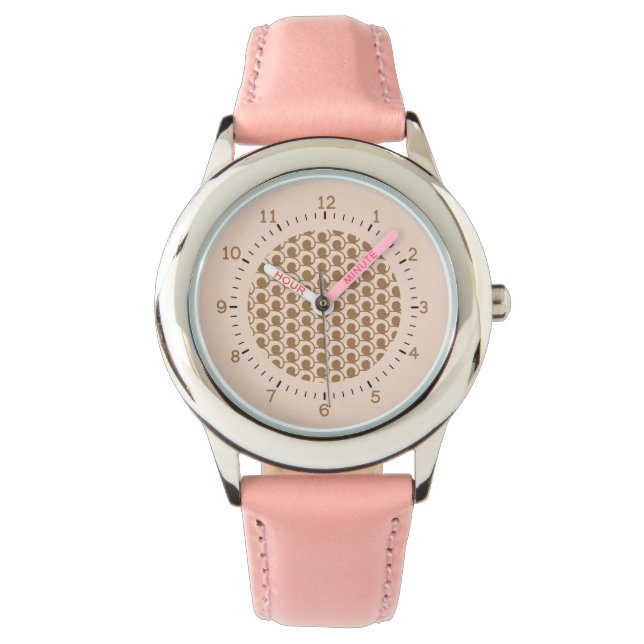 Montre Art déco rose (devant)