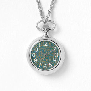Montre Art déco turquoise