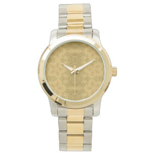 Montre Art géométrique motif d'or