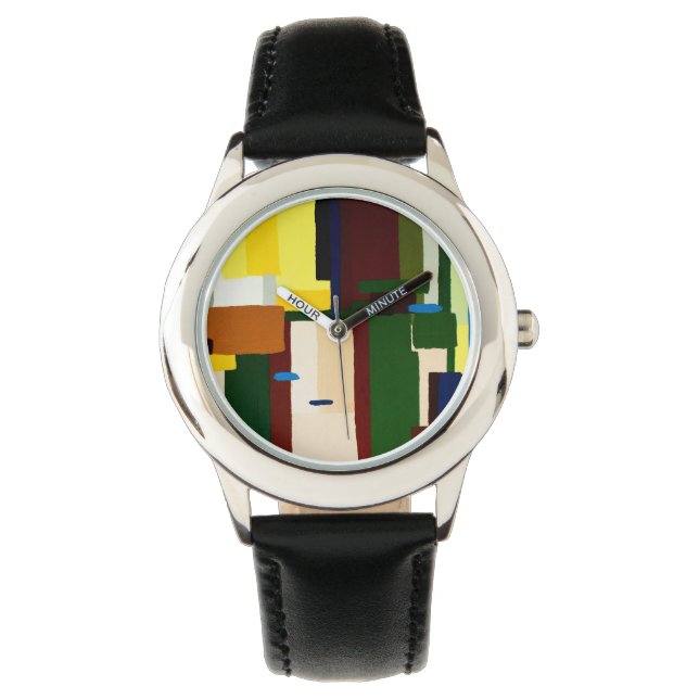Montre Art moderne Custom acier inoxydable (devant)