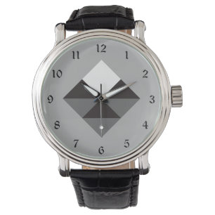 Montre Art moderne géométrique et Abstrait masculin Style