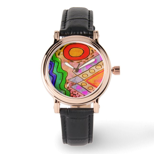 Montre Art portable Abstrait original (Recto)