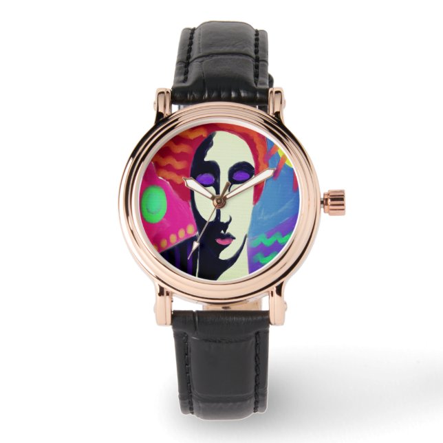 Montre Art portable Abstrait original (Recto)