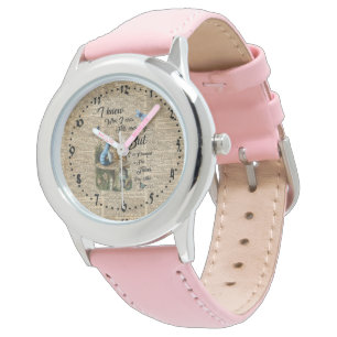 Montre Art vintage de dictionnaire de citation d'Alice et