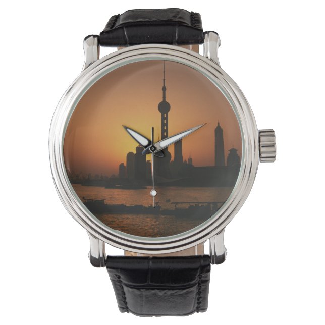 Montre ASIE, Chine, Shanghai Vue d'Oriental Pearl TV (devant)