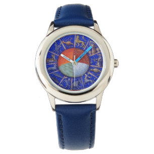 MONTRE ASTROLOGIE ANTIQUE, SIGNES ZODIAQUES ET QUATRE ÉLÉ