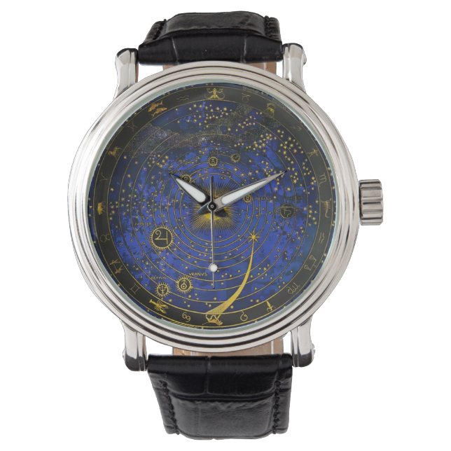 Montre Astrologie céleste du Zodiaque vintage (devant)