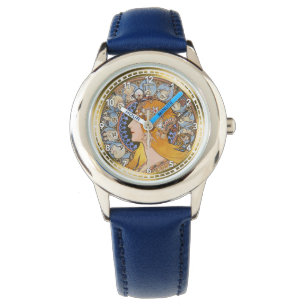 Montre Astrologie de l'horoscope du Zodiac vintage par Mu