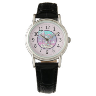 Montre Astronaut mignon avec balon de crème glacée sur la