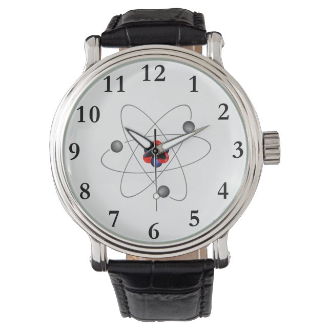 Montre Atom - Regarder la chimie de la science atomique (devant)