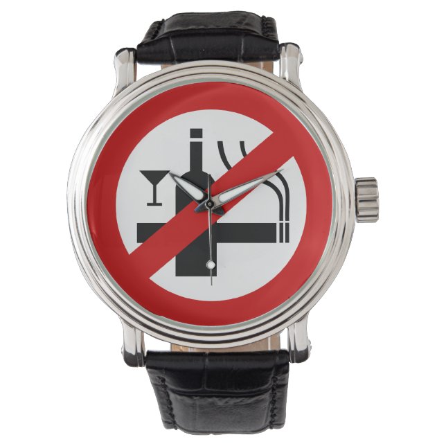 Montre AUCUN Fumeur ⚠ THÉ ⚠ (devant)