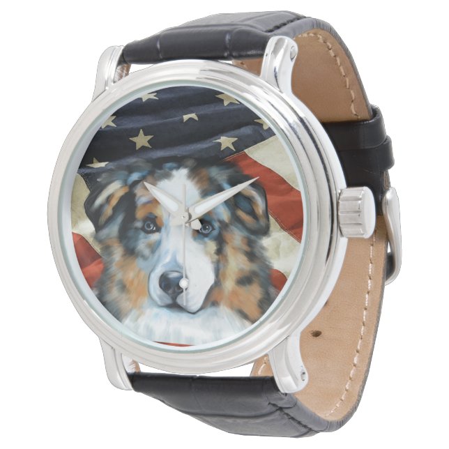 MONTRE AUSTRALIAN SHEPHERD (Incliné)
