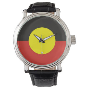 Montre australie pays autochtones drapeau ethnique