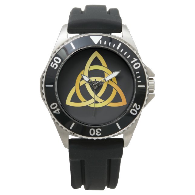 Montre Authentique Triquetra circle celtic knot Ireland g (devant)