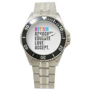 Montre Autism Awareness Advocate Educate Love Accept