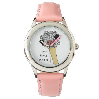 Montre Autruche pour Enfants "long time no see"