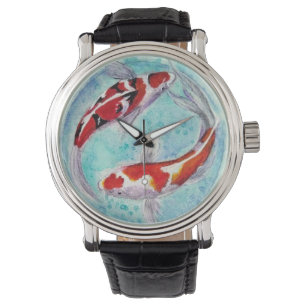 Montre aux hommes. Design Koi Karp japonais