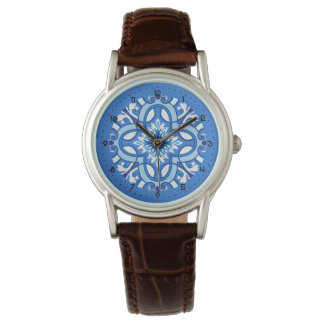 Montre Avec des chiffres beau Azure Blossom
