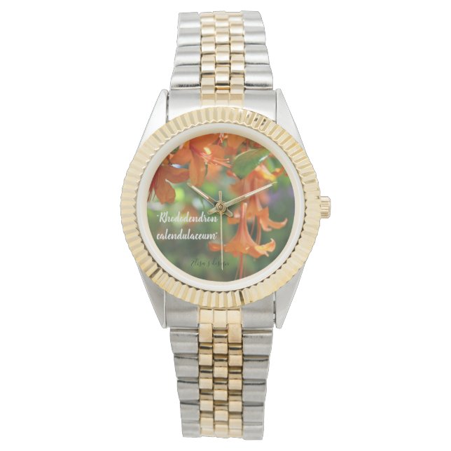 Montre avec fleurs photo (devant)