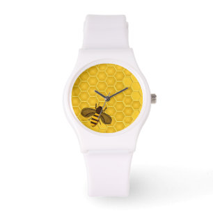 Montre avec Golden Honeycomb et Honeybee