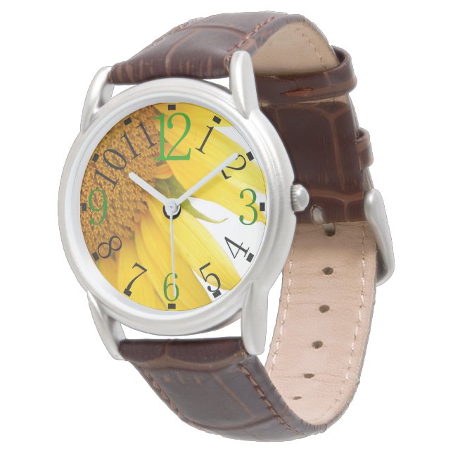 Montre avec tournesol (Incliné)