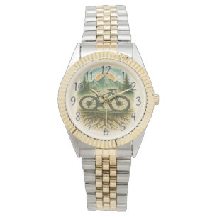 Montre Aventure artistique de vélo de montagne dans la na